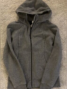Grey Lululemon Full-Zip Hoodie